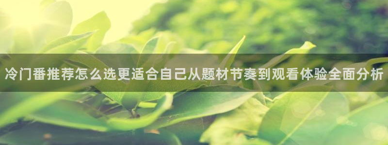 韩漫漫画免费在线看:冷门番推荐怎么选更适合自己从题材节奏到观看体验全面分析配图